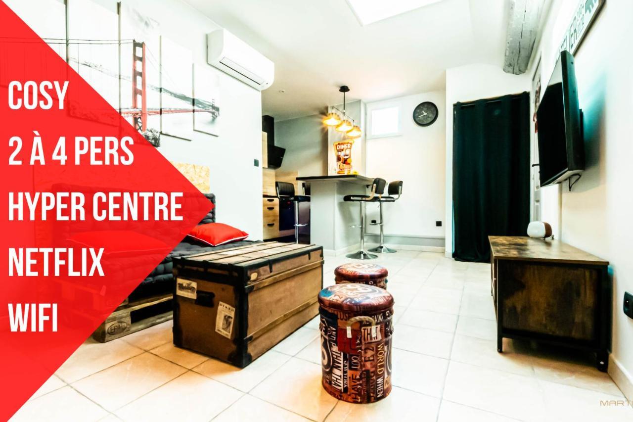 Centre Historique - Free Parking - Self Checkin - Wifi - Industriel - Sleepntripbeziers Apartment Exterior foto